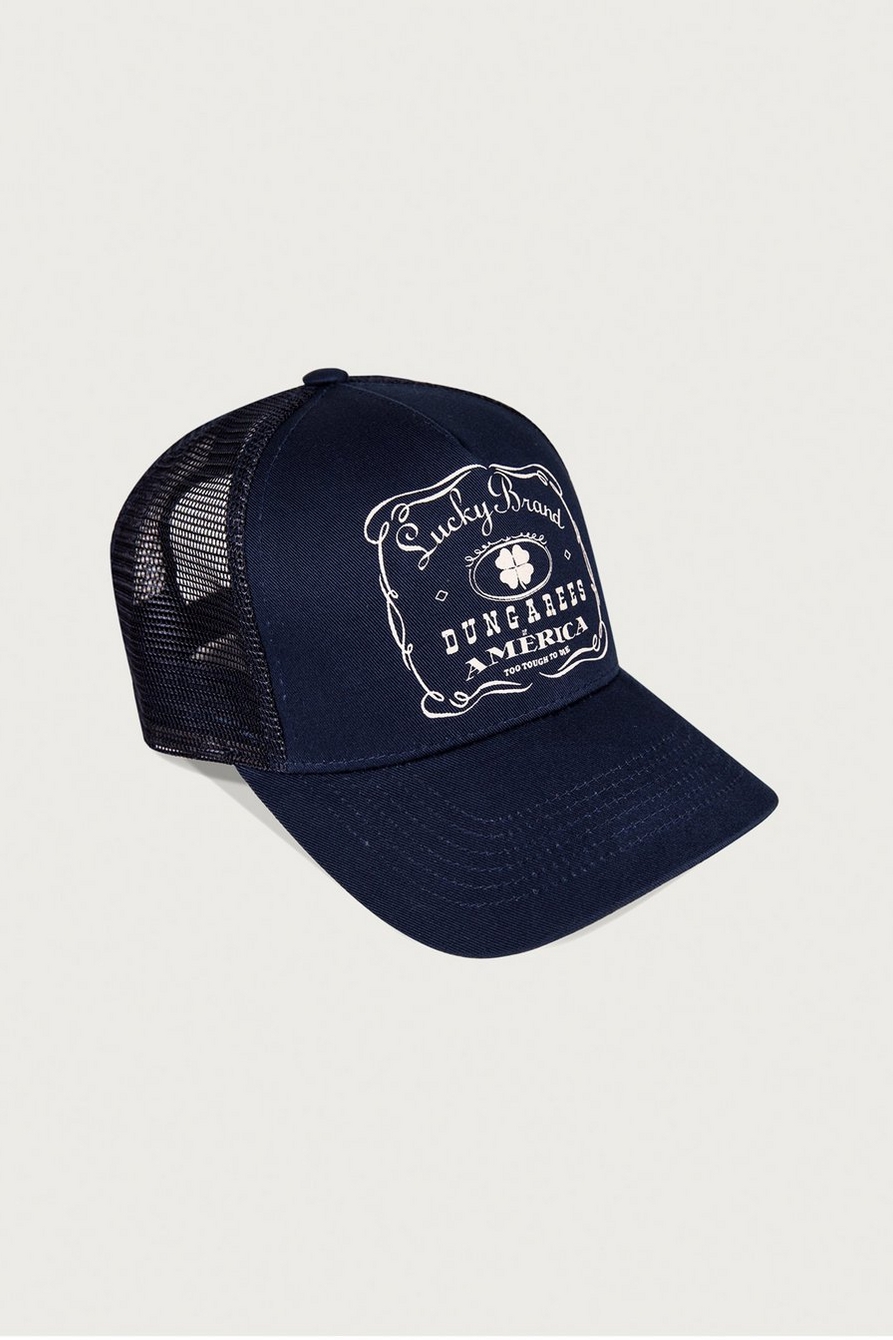 Lucky Brand Collegiate Trucker Hat - Adjustable Baseball Cap For Women, Casual Structured Fit