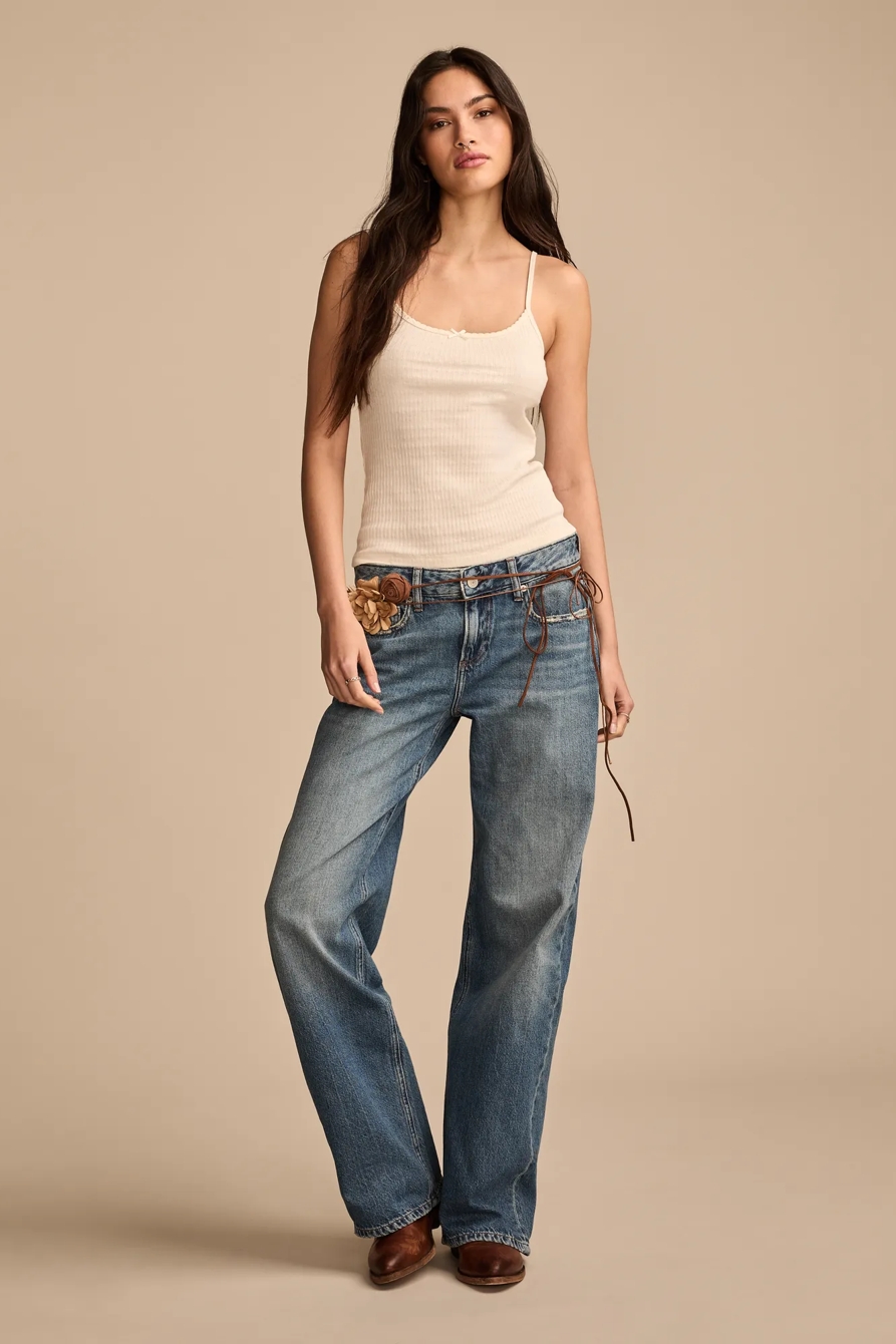 BAGGY WIDE LEG — TIMELESS COBALT WASH — image 1