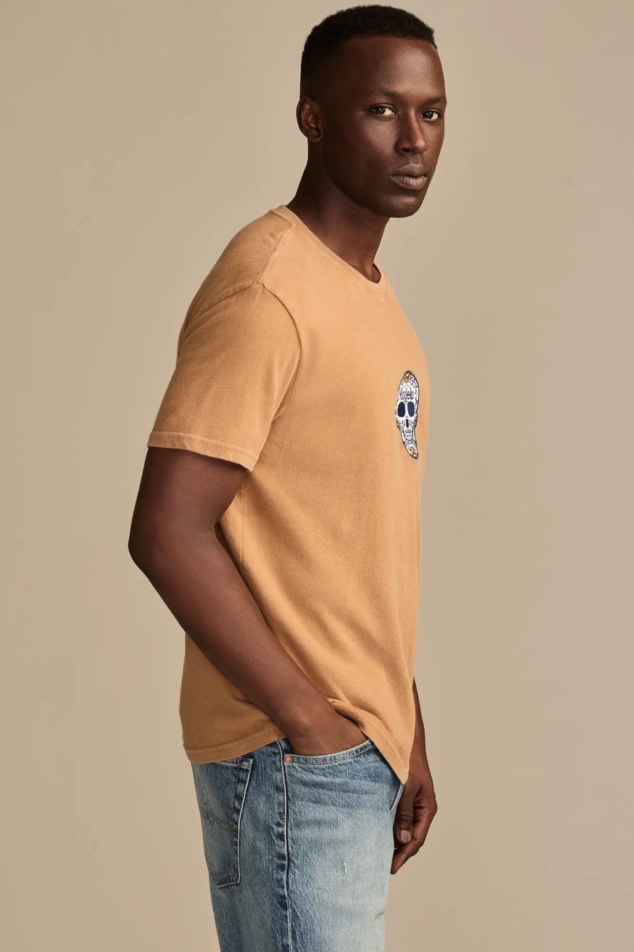 MODELO SMALL SKULL TEE — TOBACCO BROWN — image 4