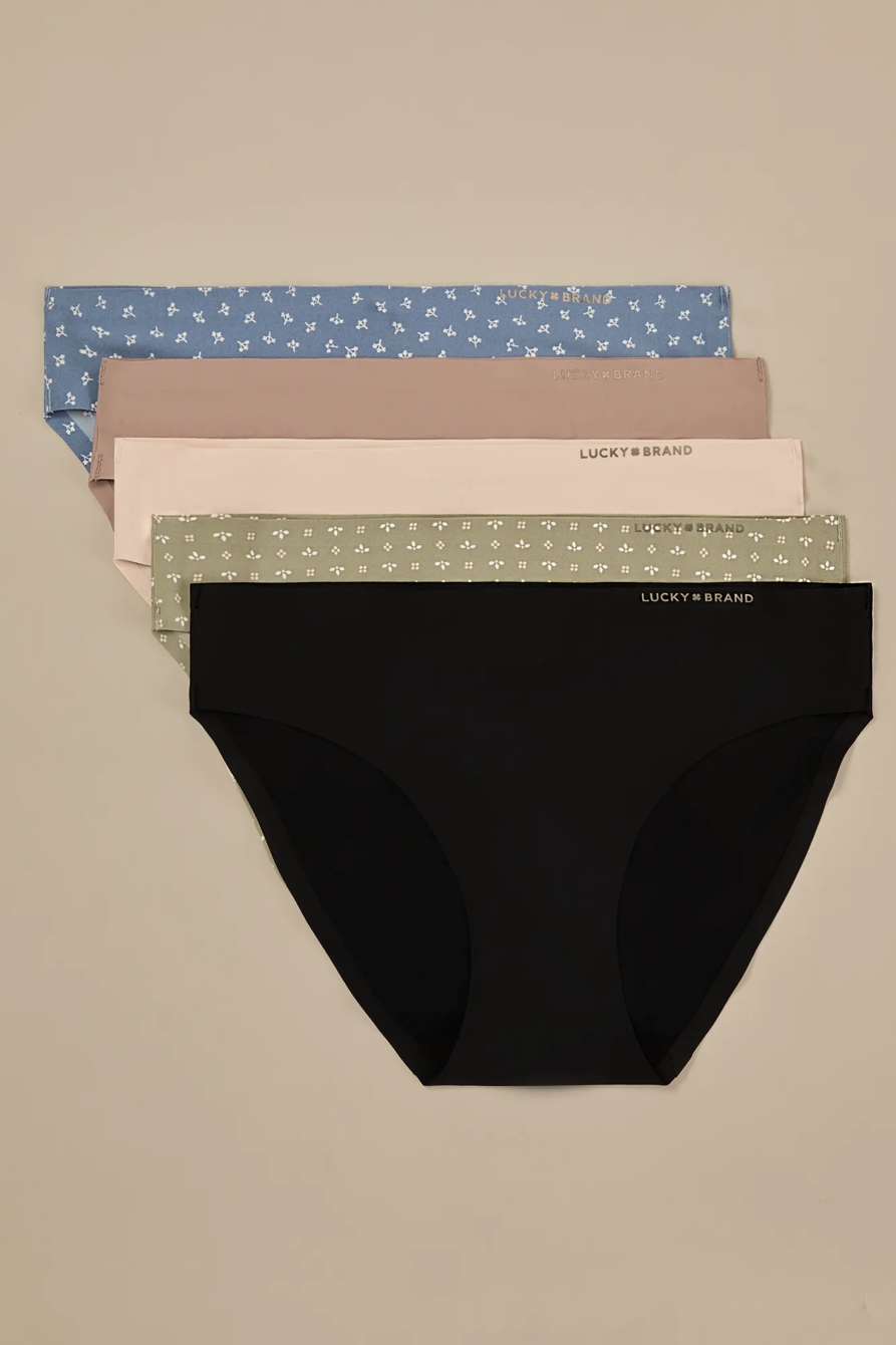 5PK MICRO LASER BIKINI — MEDIUM BLUE — image 1