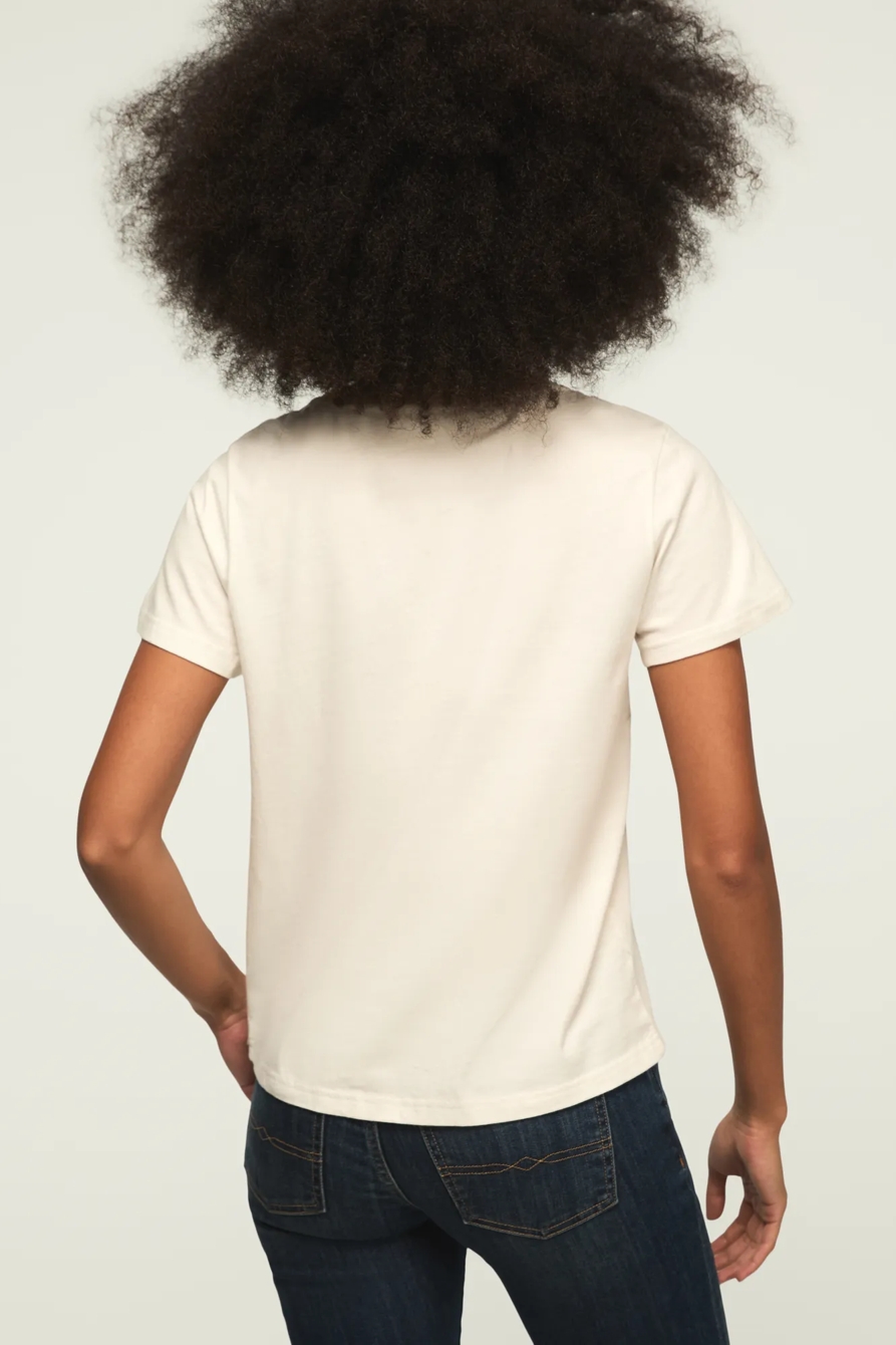 LUCKY RIBBON CLASSIC CREW — GARDENIA — image 3
