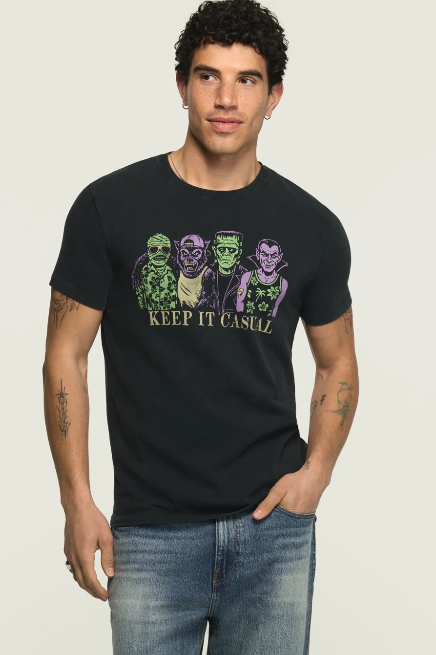 CASUAL MONSTERS TEE — JET BLACK — image 1
