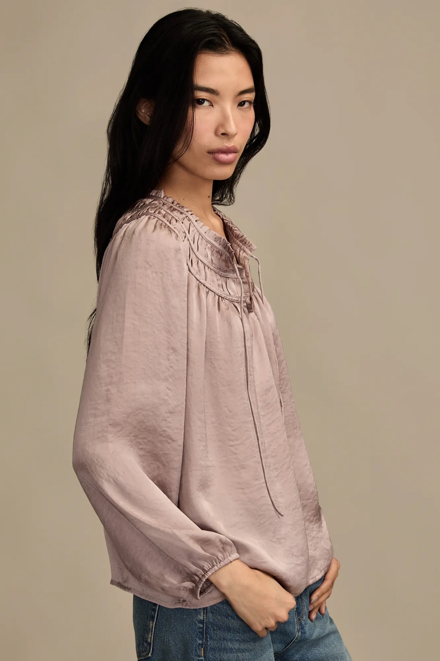 RUCHED PEASANT TOP — SPHINX — image 4