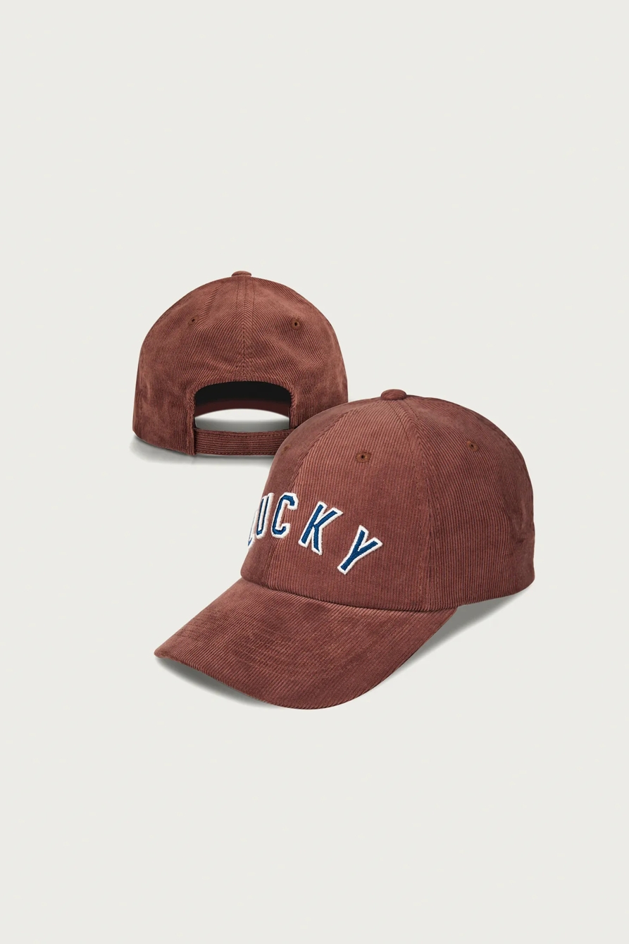 Lucky Corduroy Baseball Hat — RUST/COPPER — image 6