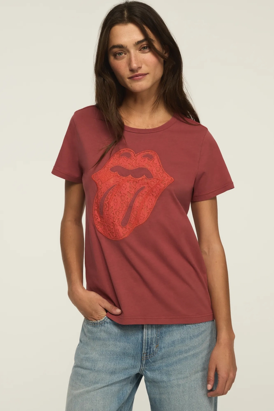 ROLLING STONES LACE CLASSIC CREW — KETCHUP — image 1