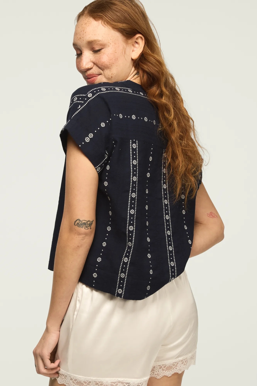 NOVELTY POPOVER SHIRT — Ombre Blue — image 3