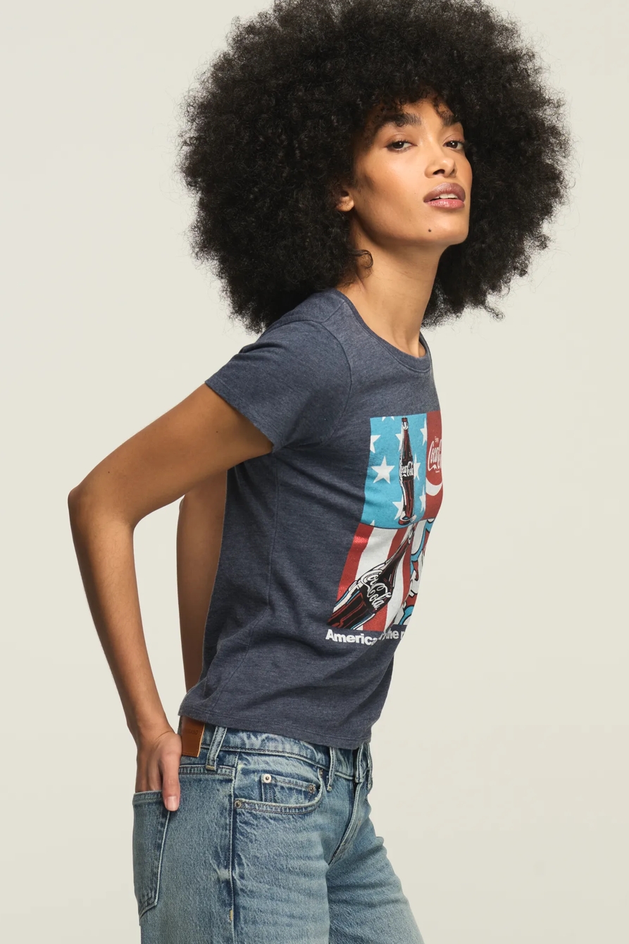 COCA COLA AMERICANA GRID BABY TEE — TOTAL ECLIPSE — image 4