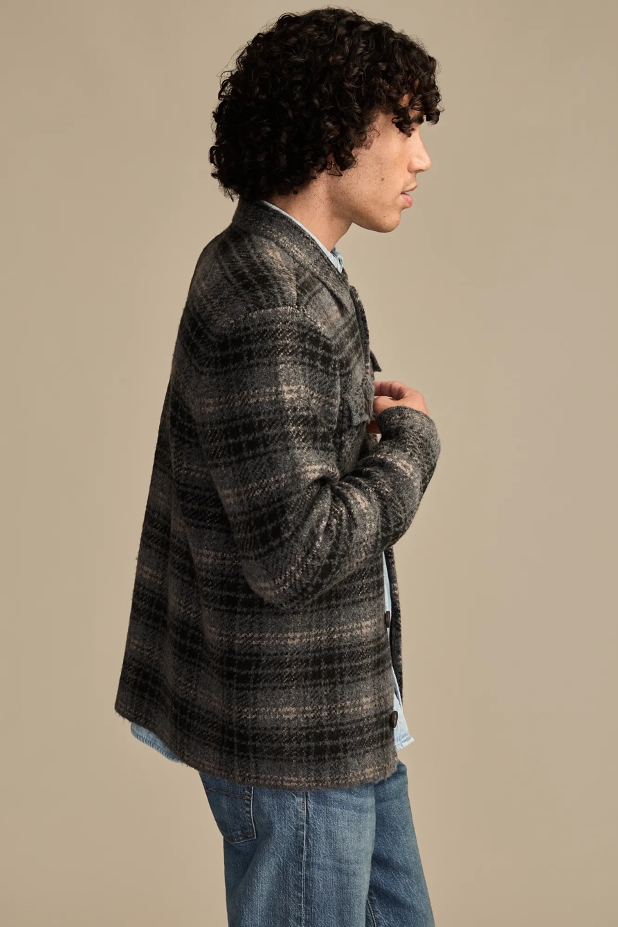 PLAID BUTTON DOWN — DARK BLACK MUTLI — image 4