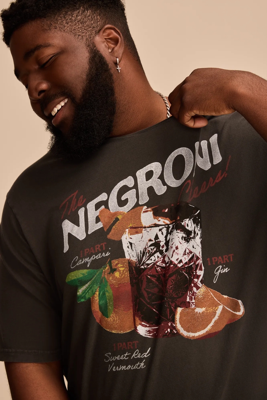BIG & TALL NEGRONI TEE — JET BLACK — image 2