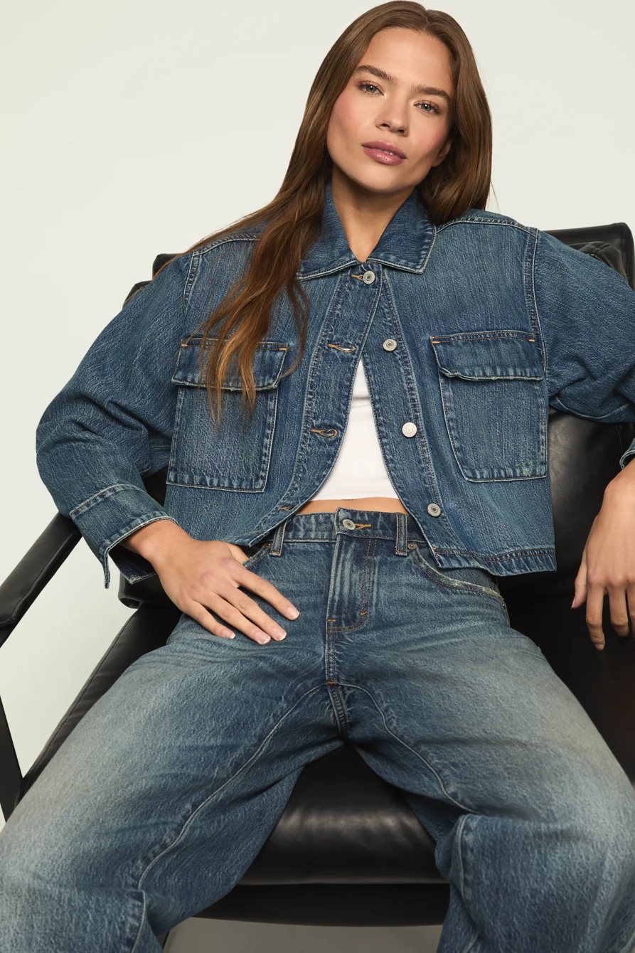 DENIM UTILITY JACKET — GLAMOROUS WASH — image 6