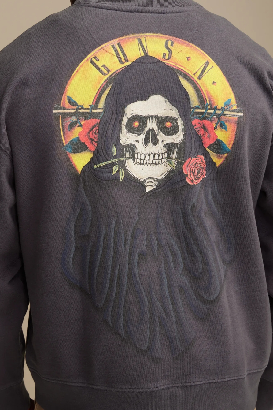 GUNS N ROSES CREW SWEATSHIRT — Ombre Blue — image 6