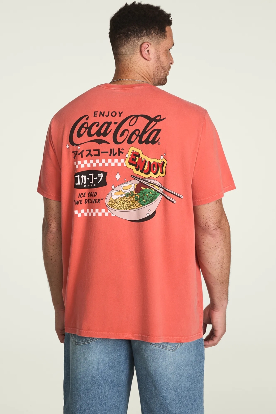 Big & Tall COCA COLA NOODLES TEE — PAPRIKA — image 1
