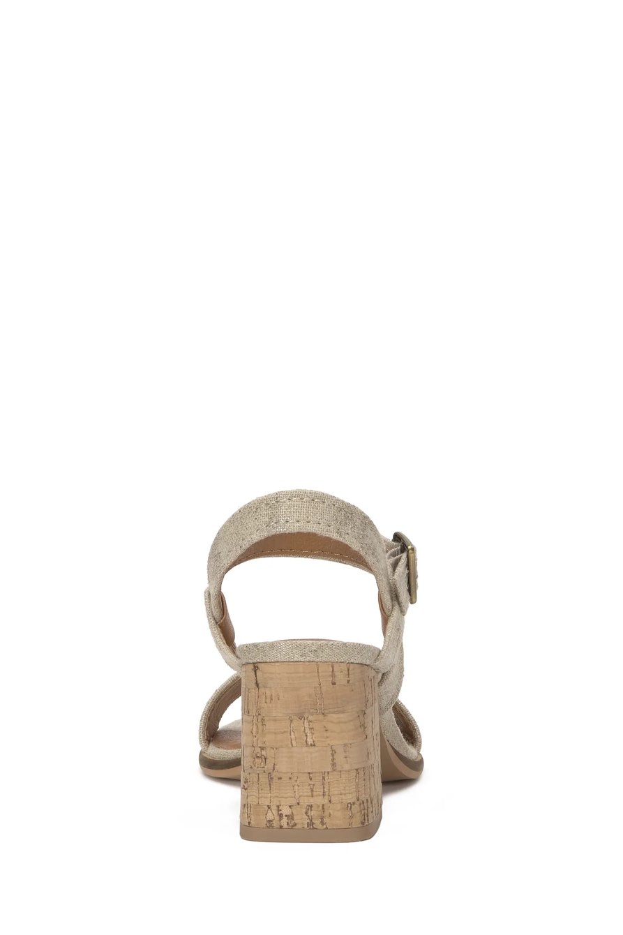 HALLIA HEEL — NATURAL MULTI — image 2