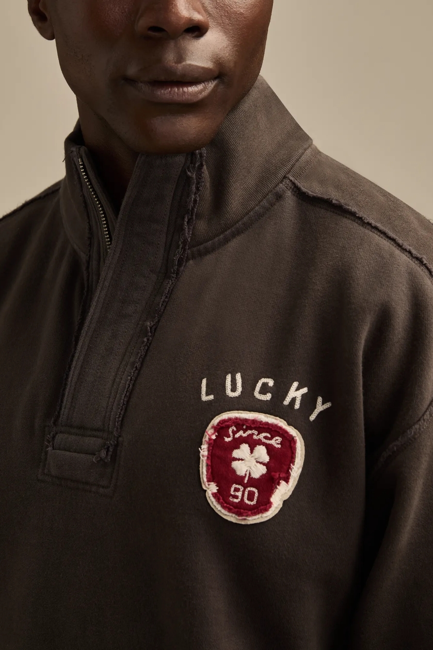 LUCKY BRAND QUARTER ZIP — RAVEN — image 2
