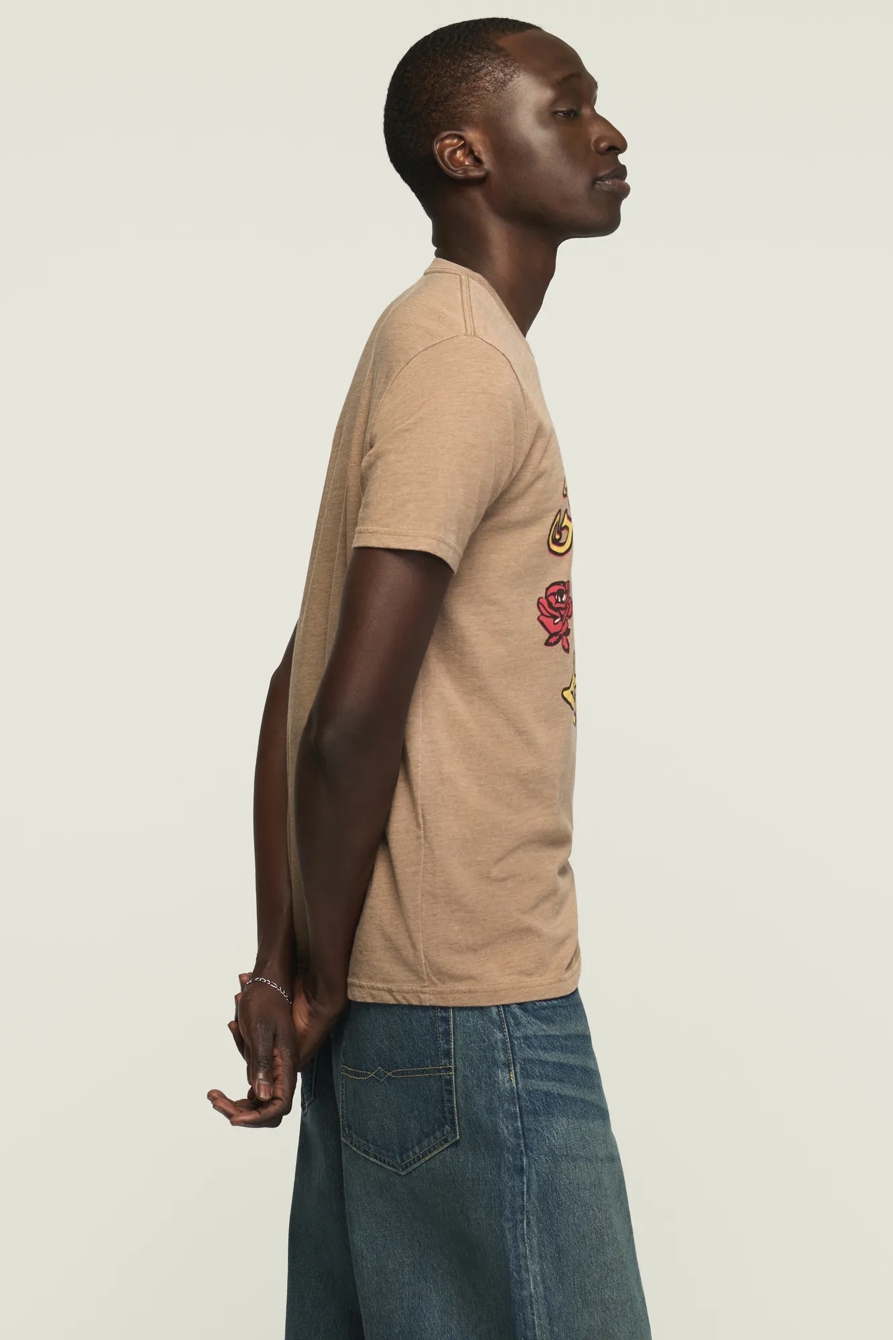 GRATEFUL DEAD PEACE TEE — OTTER — image 3