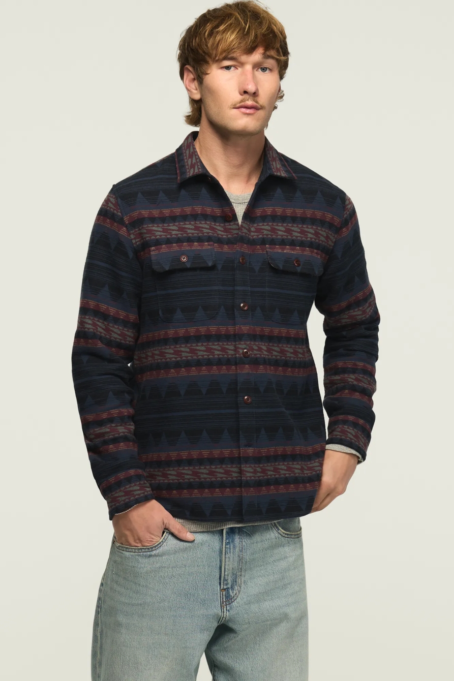 JACQUARD HUMBOLDT SHIRT — NAVY MULTI — image 1