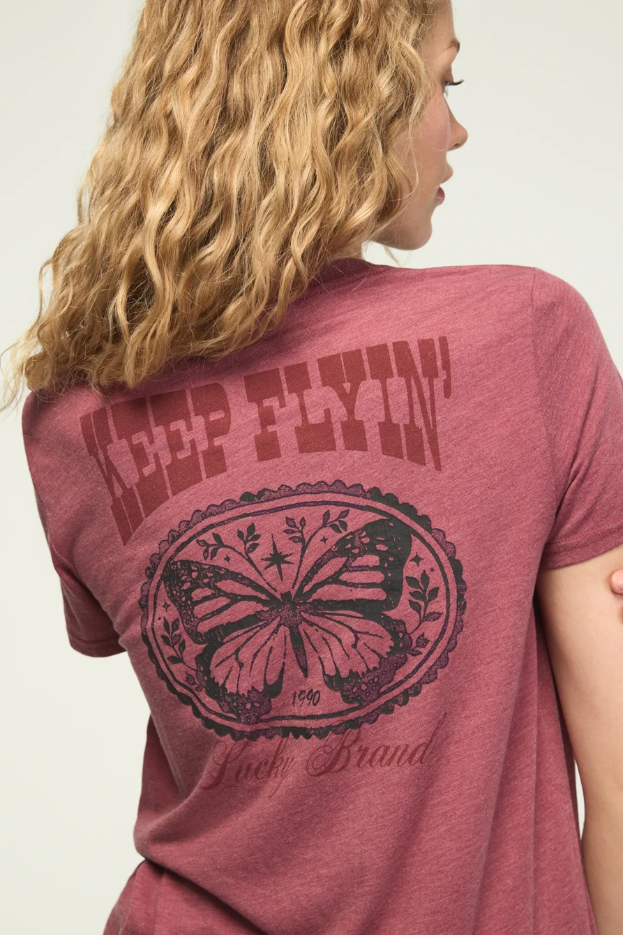 KEEP FLYIN CLASSIC CREW — Dry Rose — image 1