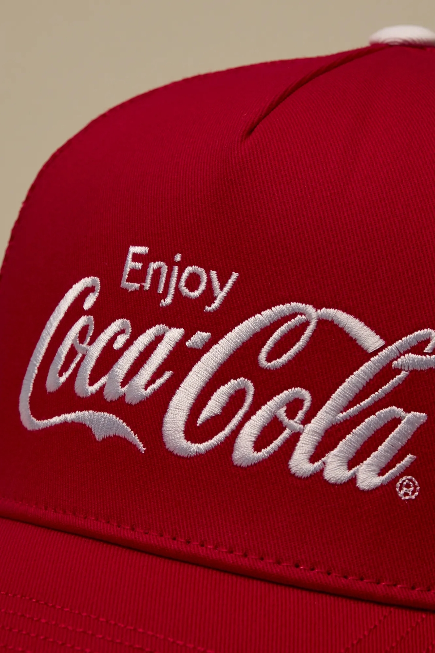ENJOY COCA COLA TRUCKER HAT — RED — image 2