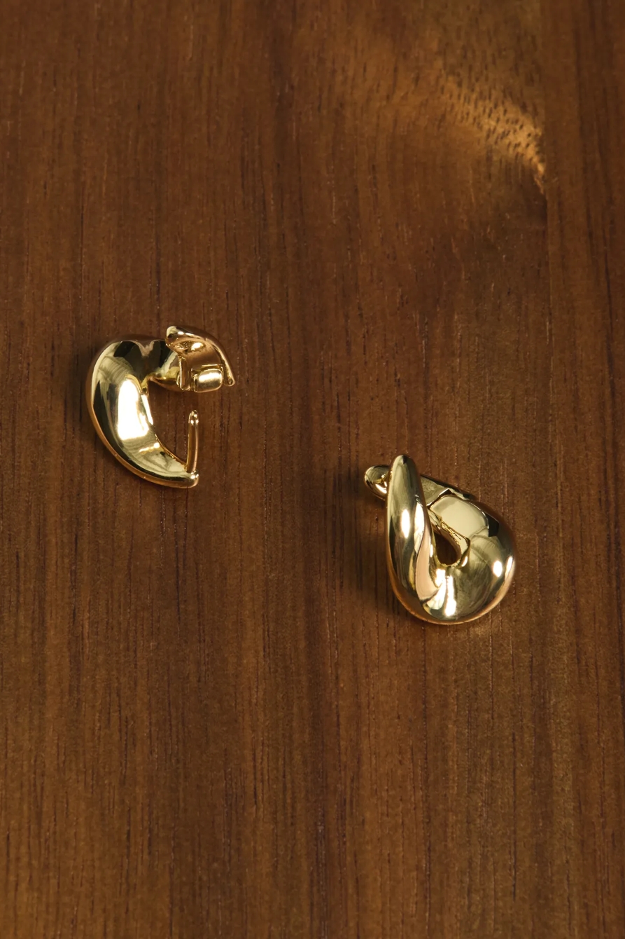 Gold Hoop Earrings — GOLD — image 1