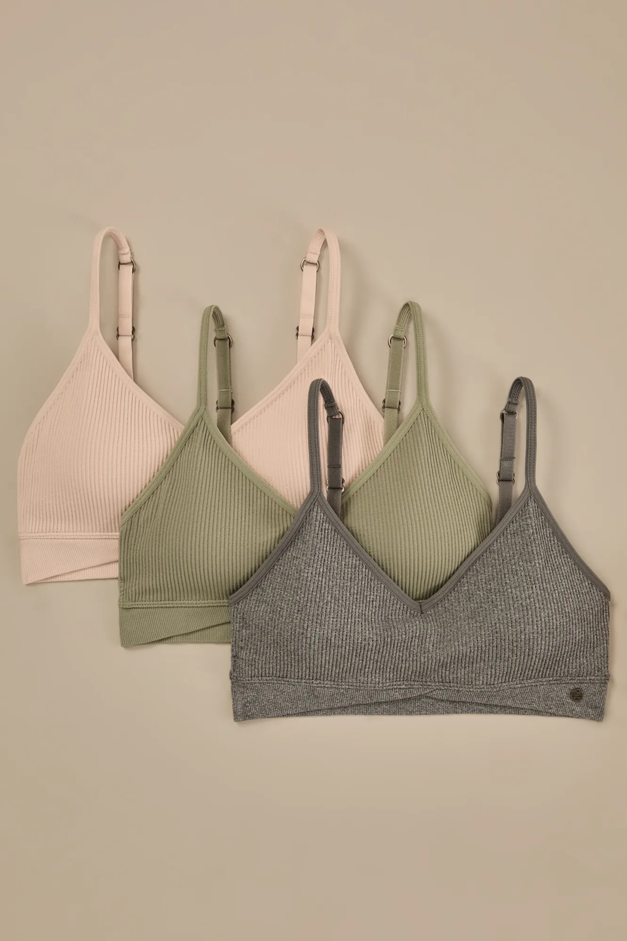 3PK RIB LOUNGE BRA — LIMELIGHT — image 1