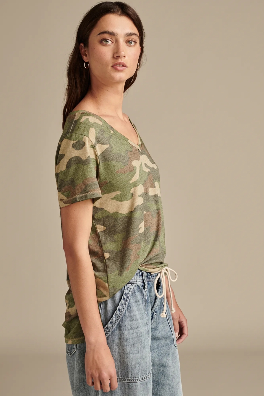 CLASSIC V-NECK — GREEN CAMO — image 3