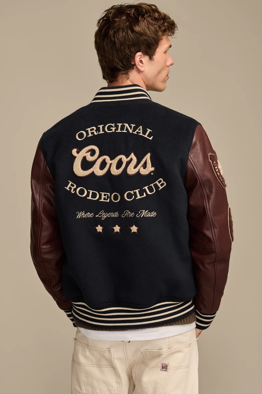 COORS VARSITY JACKET — NAVY MULTI — image 1