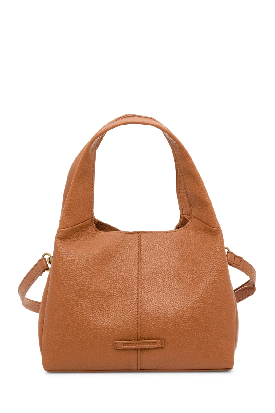 SURI VEGAN LEATHER CROSSBODY — RUST BROWN — image 2