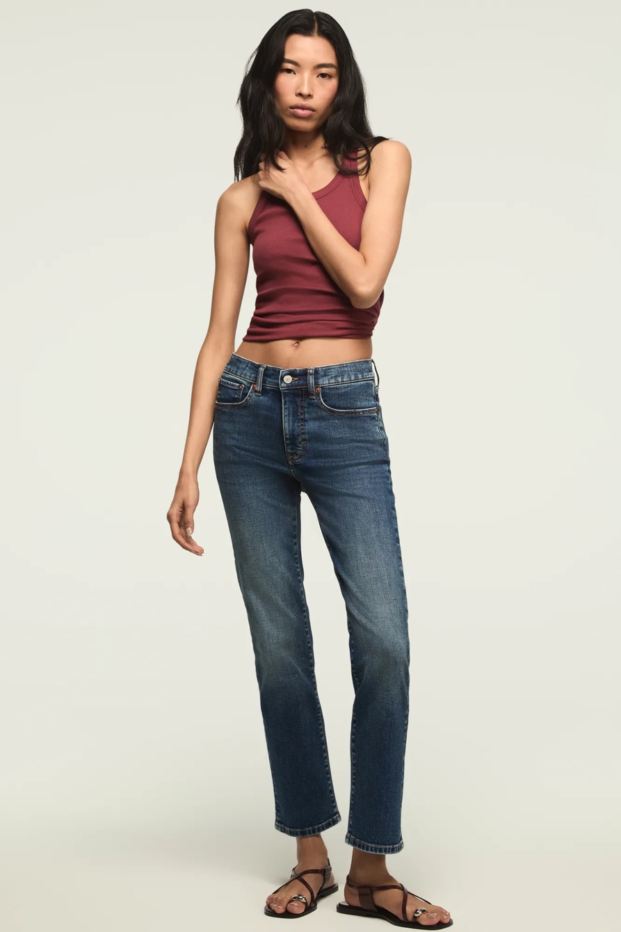 HIGH RISE ZOE STRAIGHT — MYSTIC MOON WASH — image 1