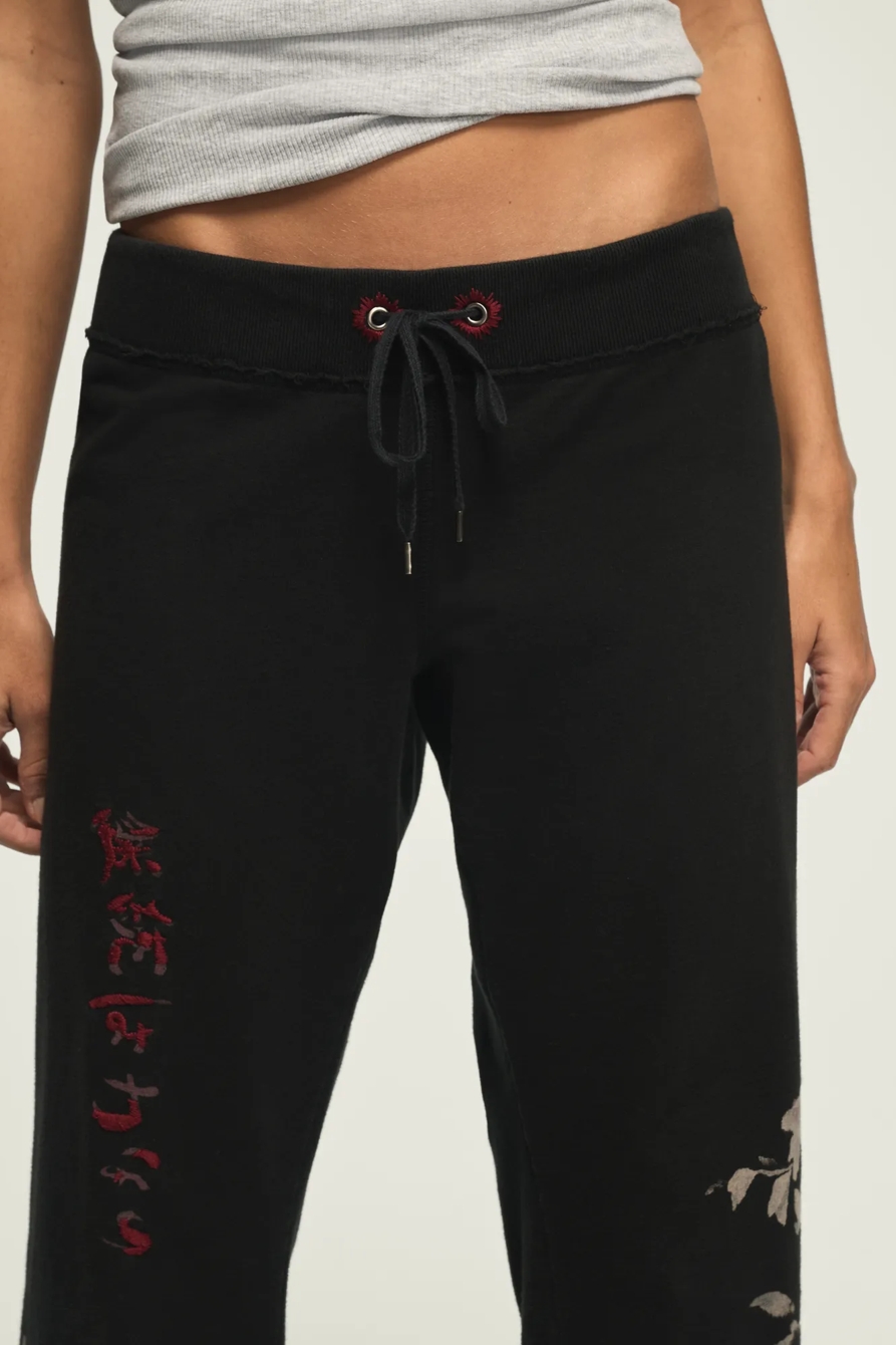 Lucky Brand Vintage Y2K Sweatpants — BLACK WASH — image 9