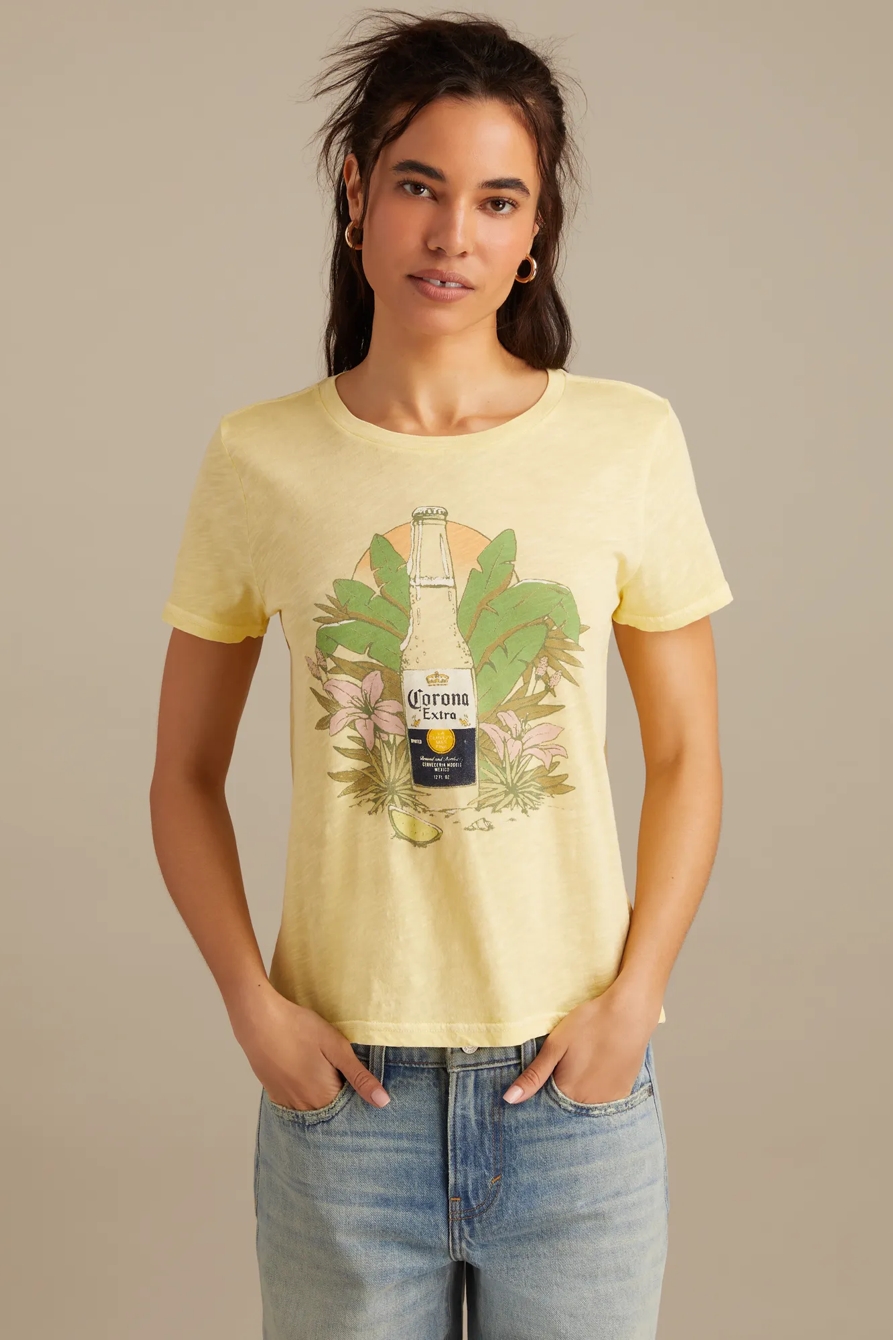 TROPICAL CORONA CLASSIC CREW — MELLOW YELLOW — image 1