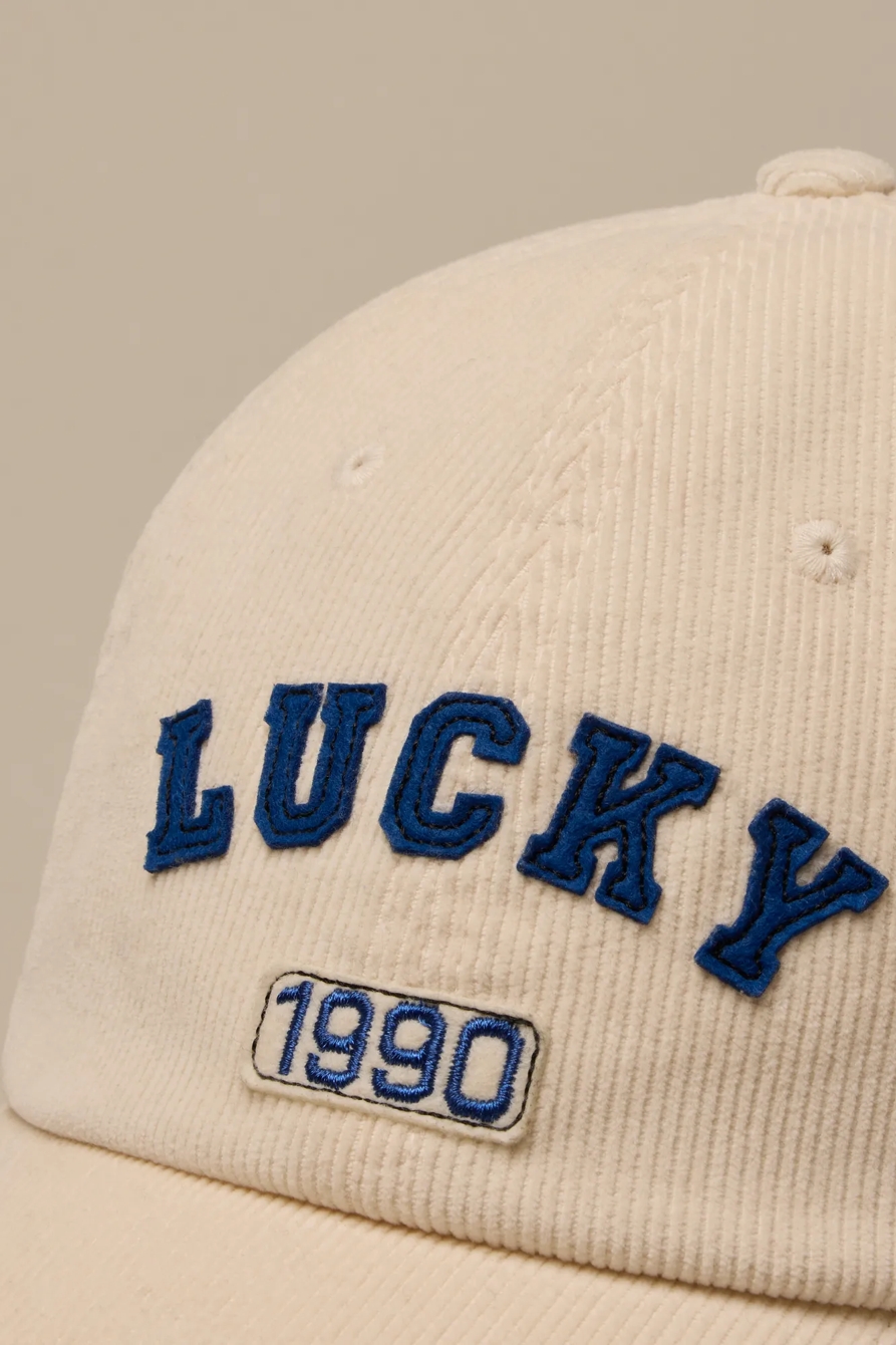 LUCKY CORDUROY BASEBALL — CREAM — image 3