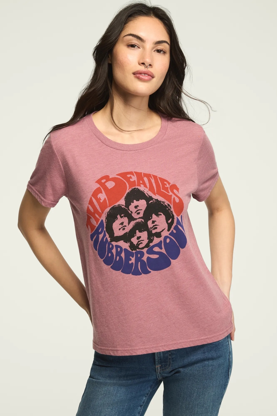 THE BEATLES RUBBER SOUL CLASSIC CREW — Mesa Rose — image 1