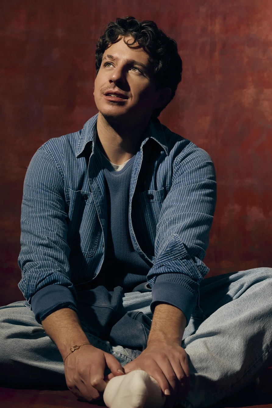 INDIGO NOVELTY LONG SLEEVE MASON SHIRT — INDIGO STRIPE — image 1