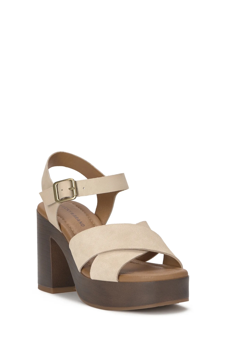 CALBY PLATFORM HEEL — MEDIUM LIGHT BEIGE — image 1