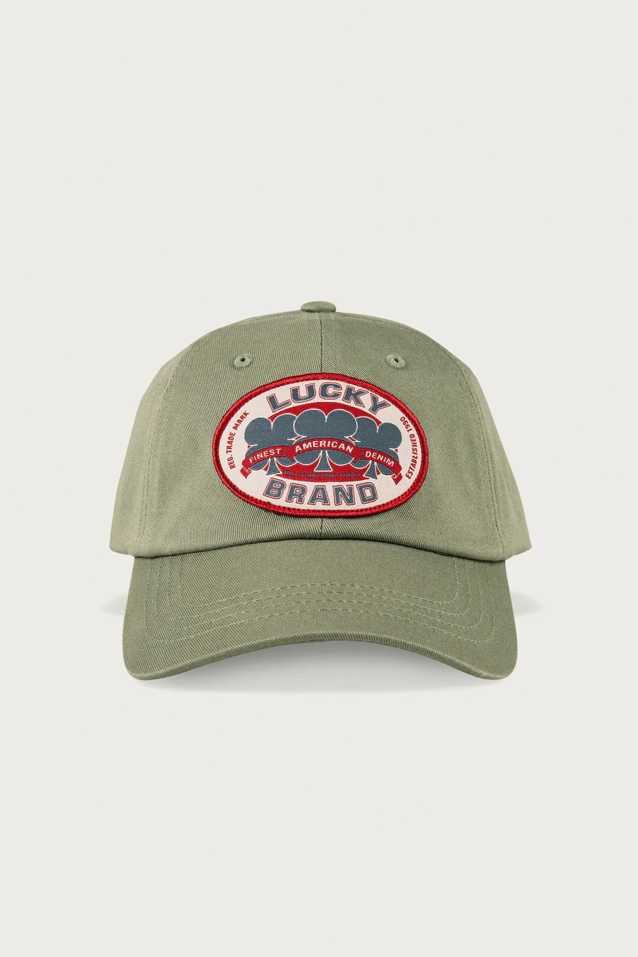 Oval Clover Patch Dad Hat — BRIGHT GREEN — image 4