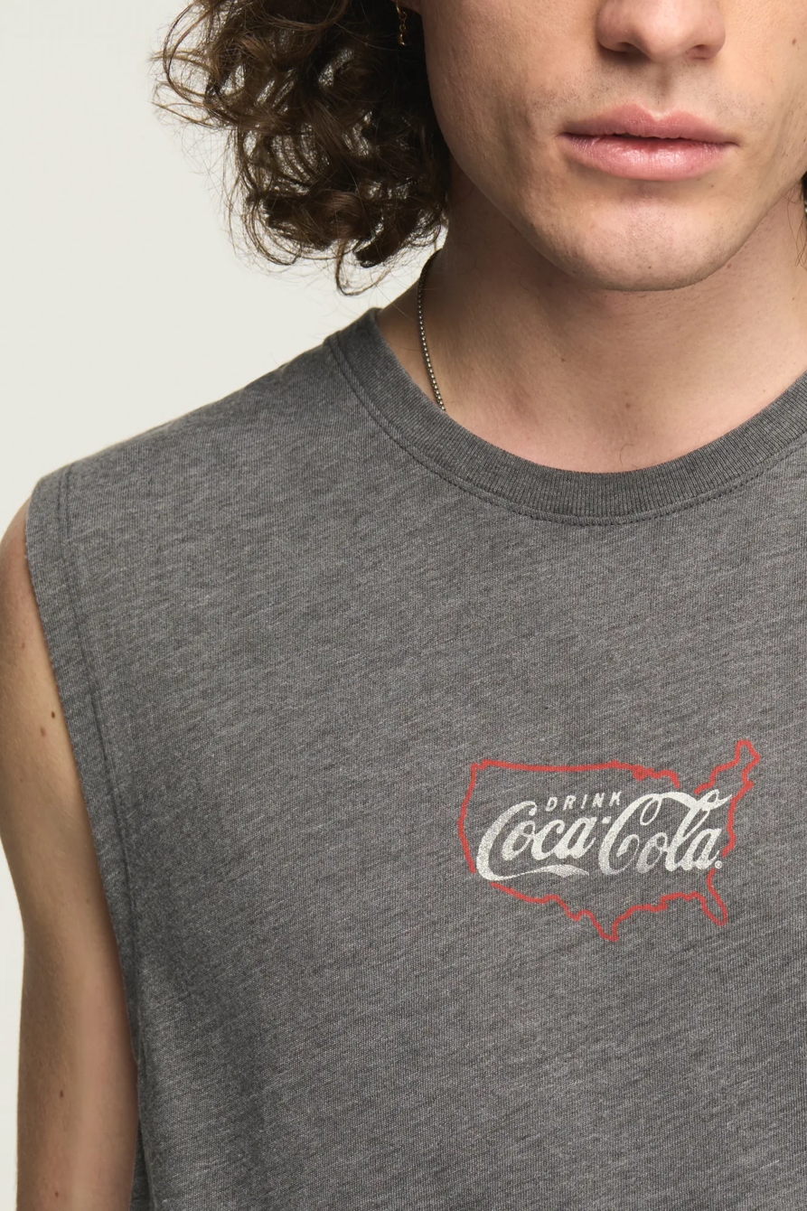 COCA-COLA AMERICA SLEEVELESS TEE — RAVEN — image 2