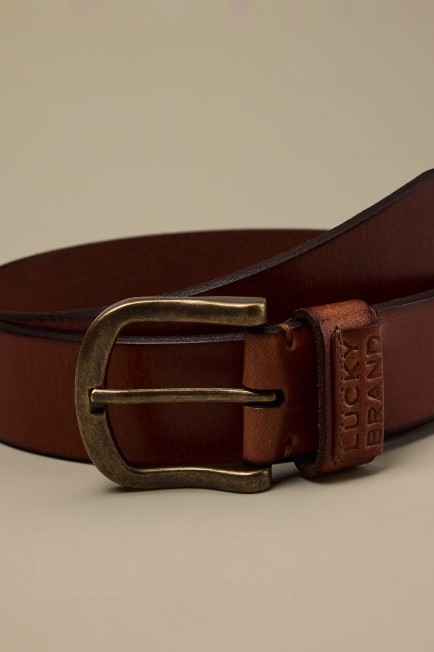 CLASSIC LEATHER BELT — TAN — image 3