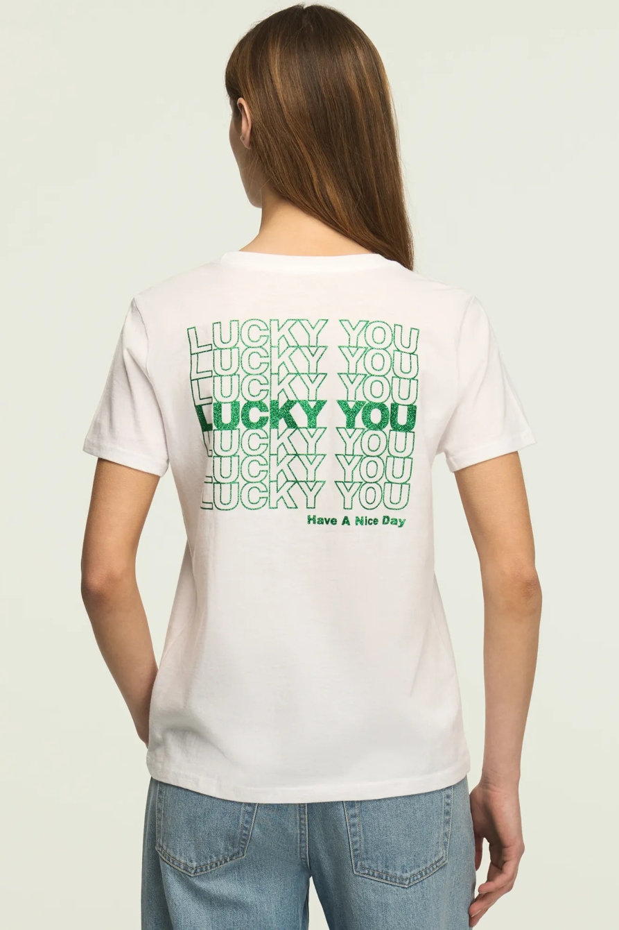 LUCKY YOU CLASSIC CREW — BRIGHT WHITE — image 3