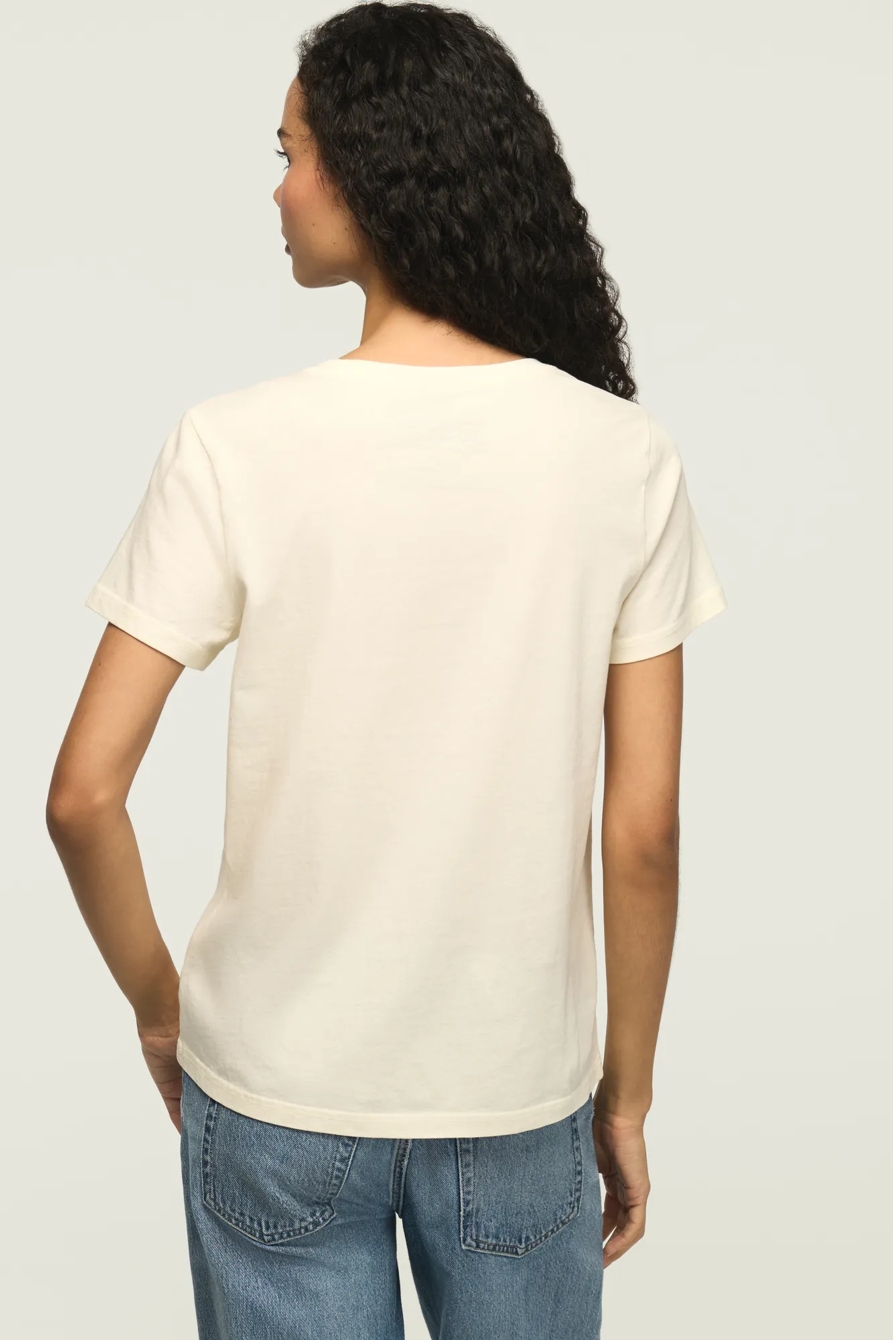 GUNS AND ROSES EMBELLISHED CLASSIC CREW — CANOLI CREAM — image 3