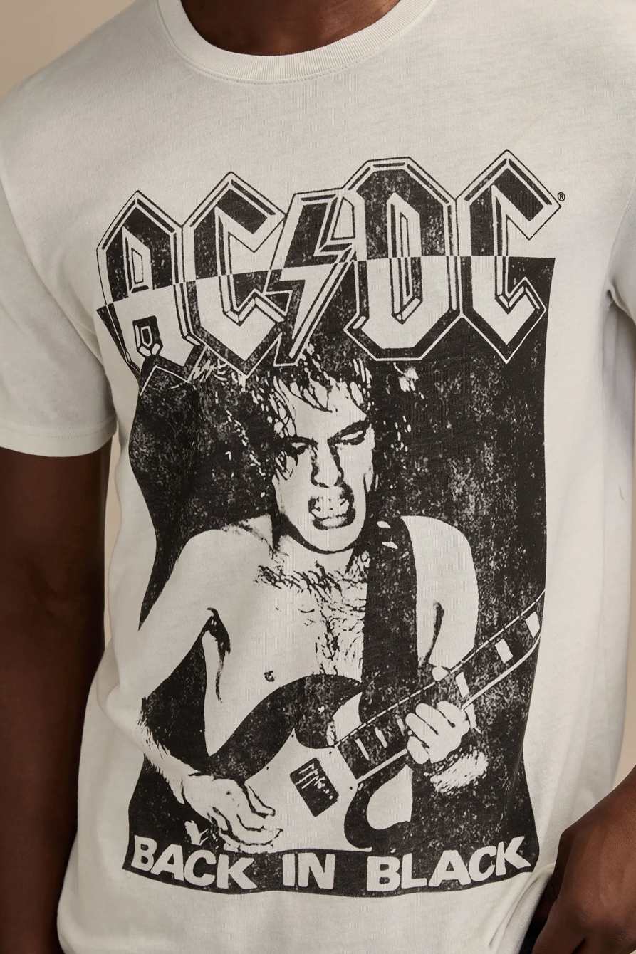ACDC BACK IN BLACK TEE — SILVER BIRCH — image 2