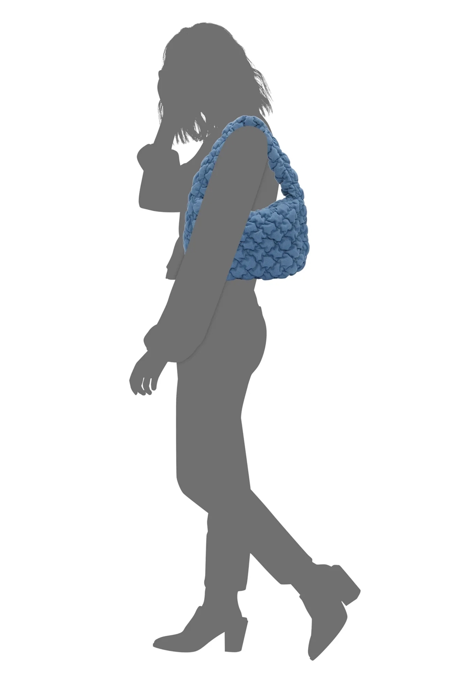 JOAN QUILTED TOTE — RINSE — image 4