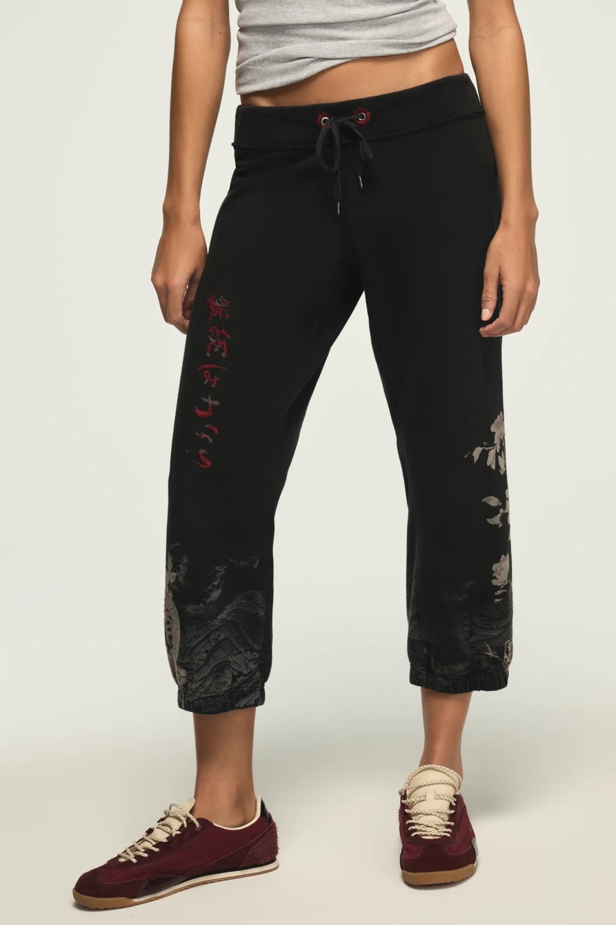 Lucky Brand Vintage Y2K Sweatpants — BLACK WASH — image 8