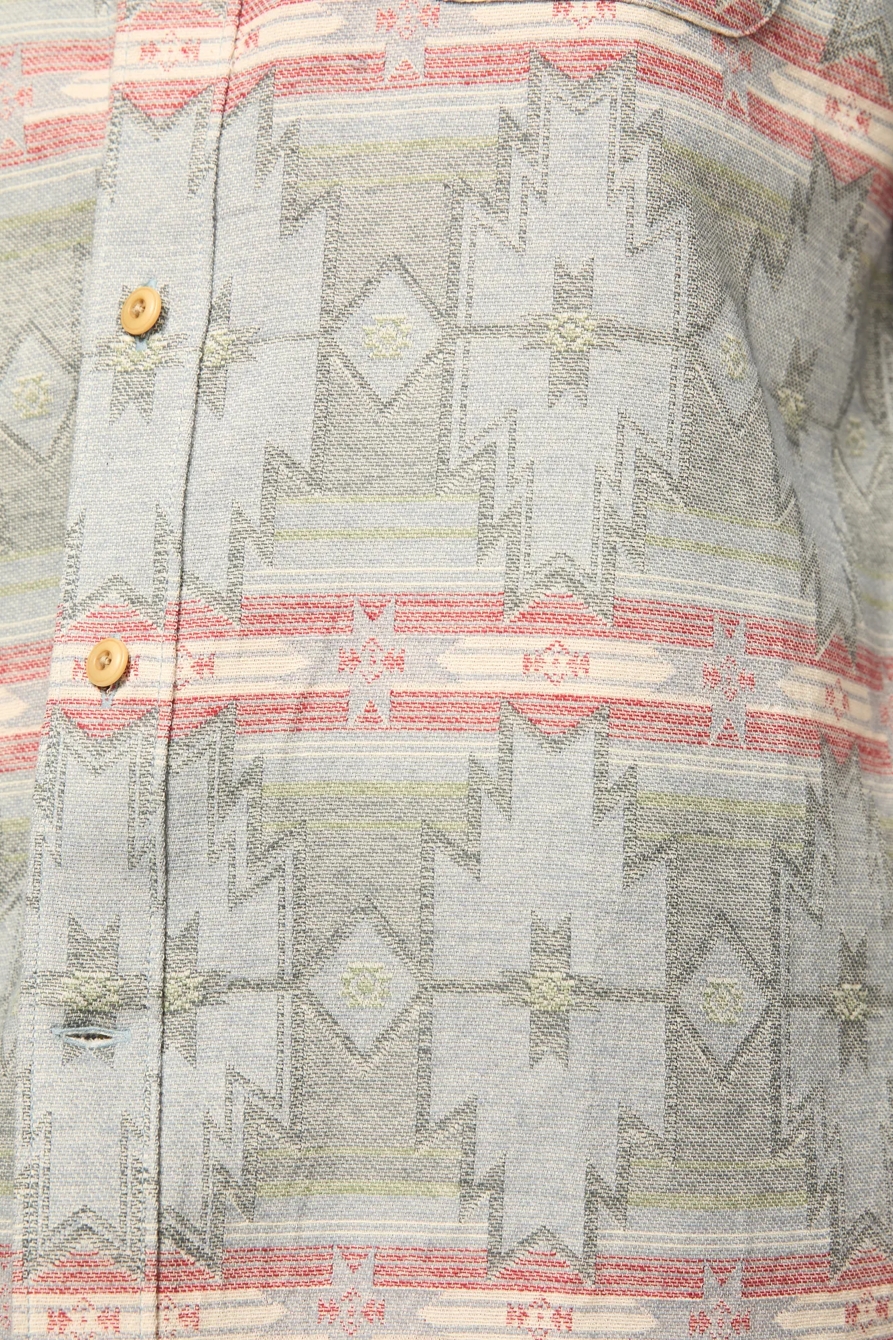 JACQUARD HUMBOLDT UTILITY SHIRT — BLUE MULTI — image 4