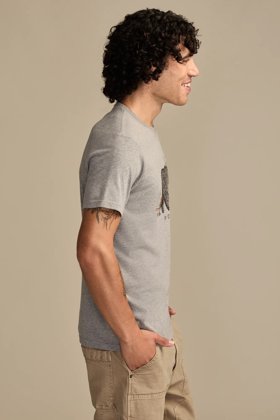 BEER BEAR TEE — HEATHER GREY — image 4
