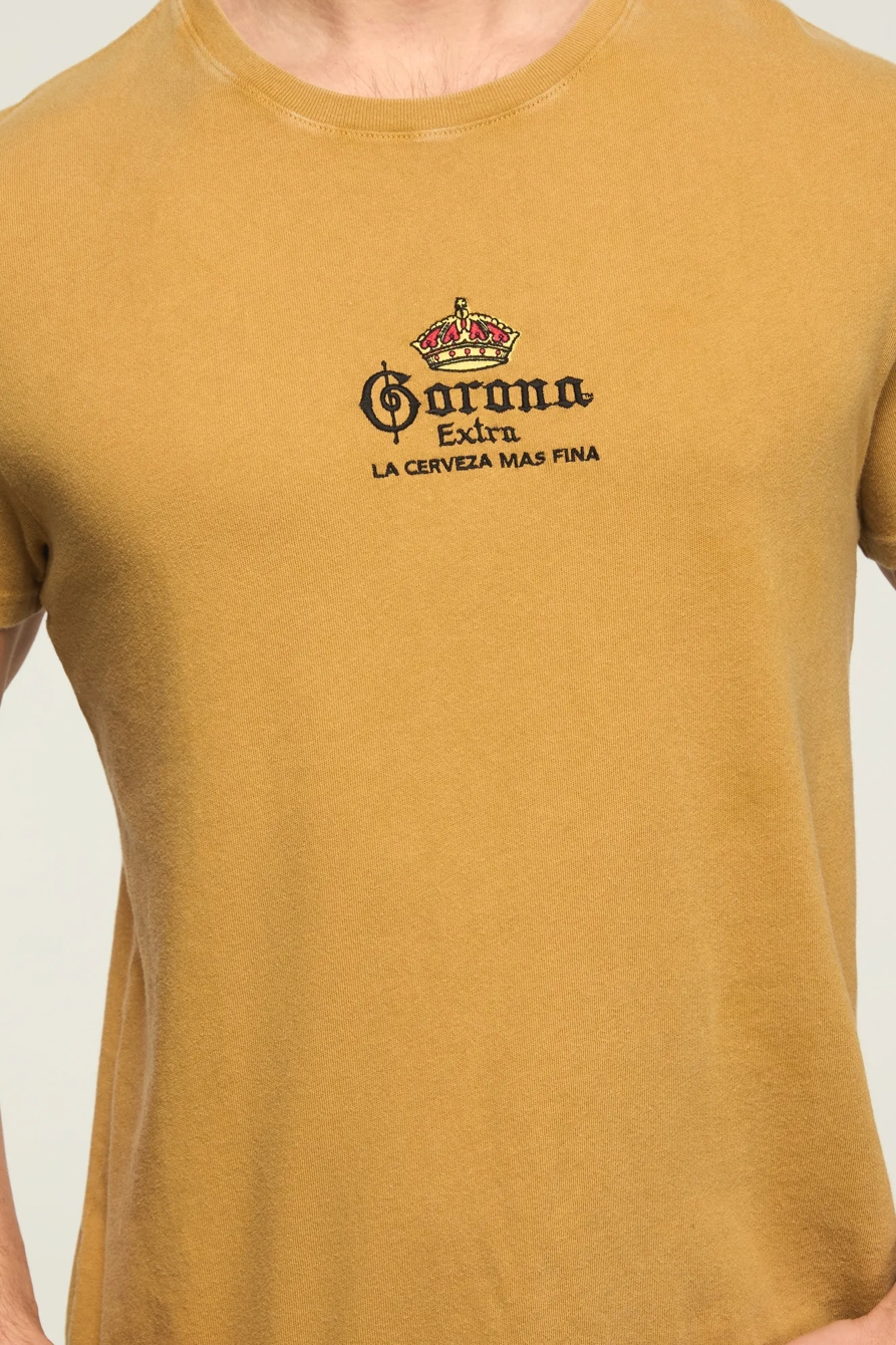 CORONA LOGO TEE — MUSTARD GOLD — image 2