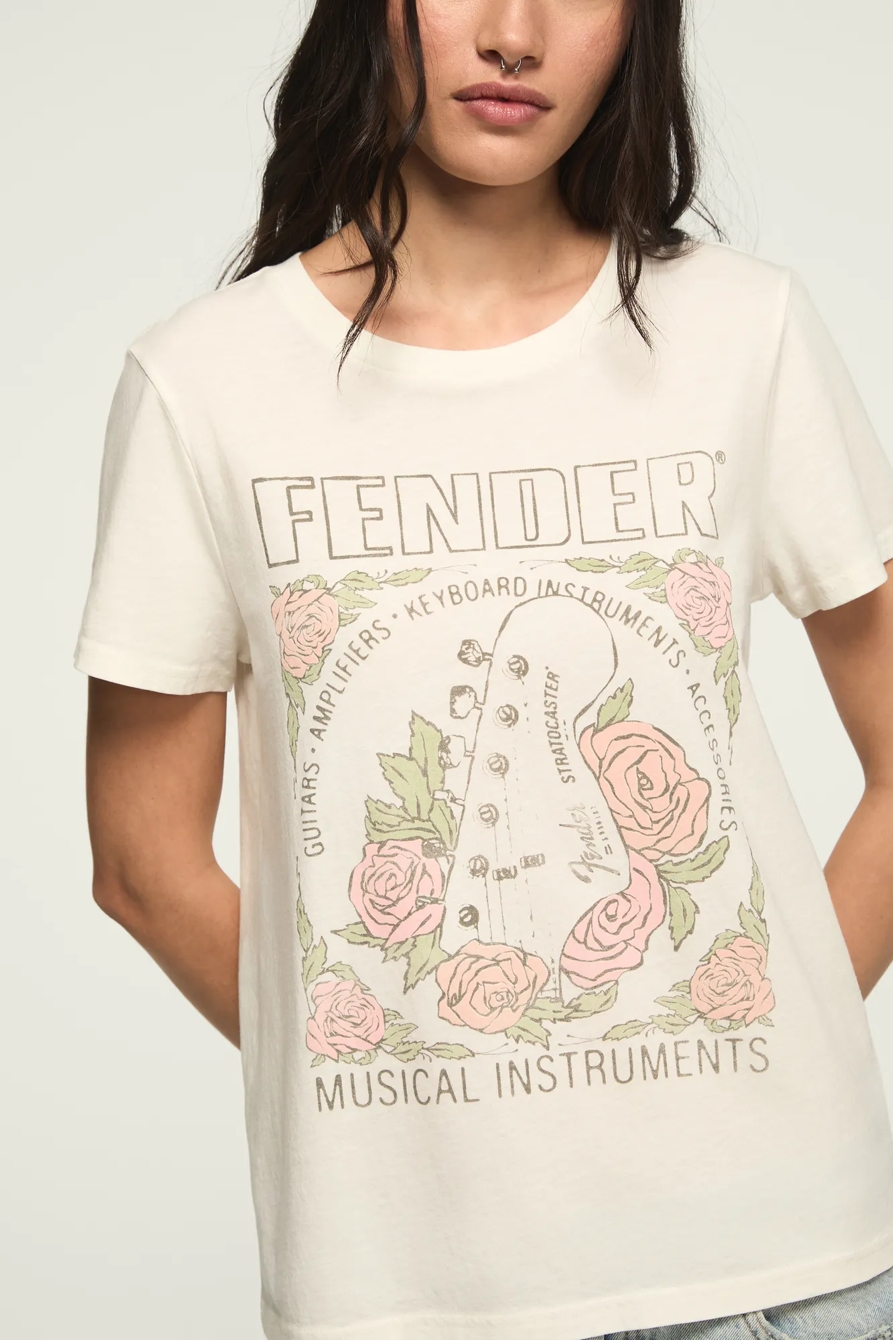 FENDER FLORAL CLASSIC CREW — GARDENIA — image 2
