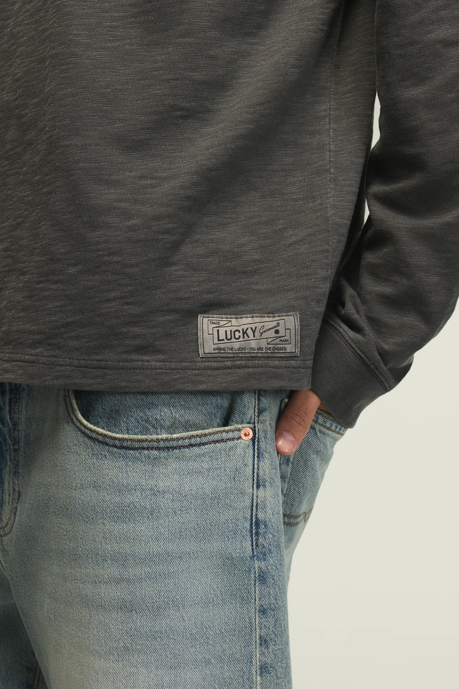 SLUB JERSEY FOOTBALL TEE — PHANTOM — image 5