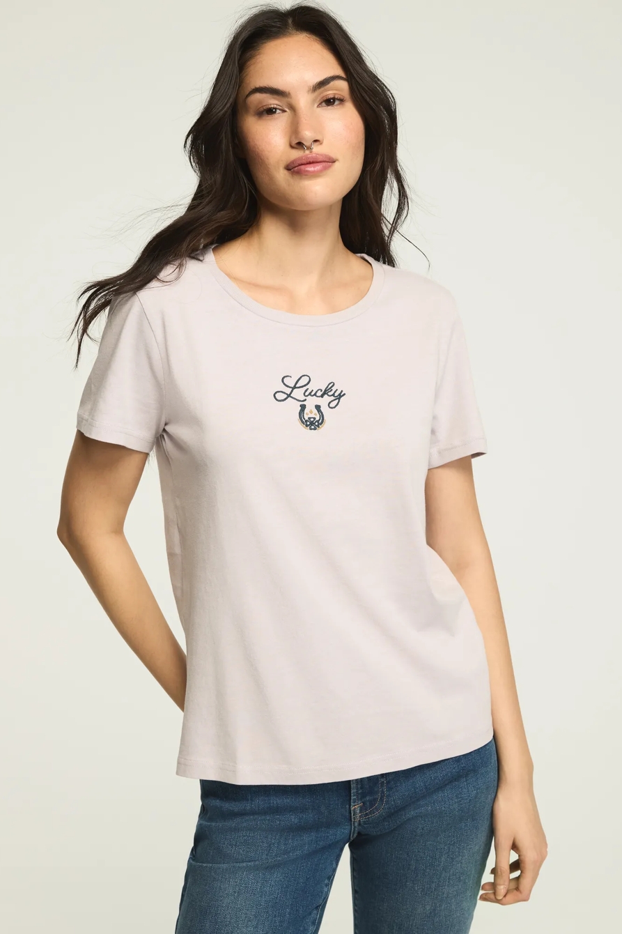 LUCKY HORSE SHOE CLASSIC CREW — MISTY LILAC — image 1