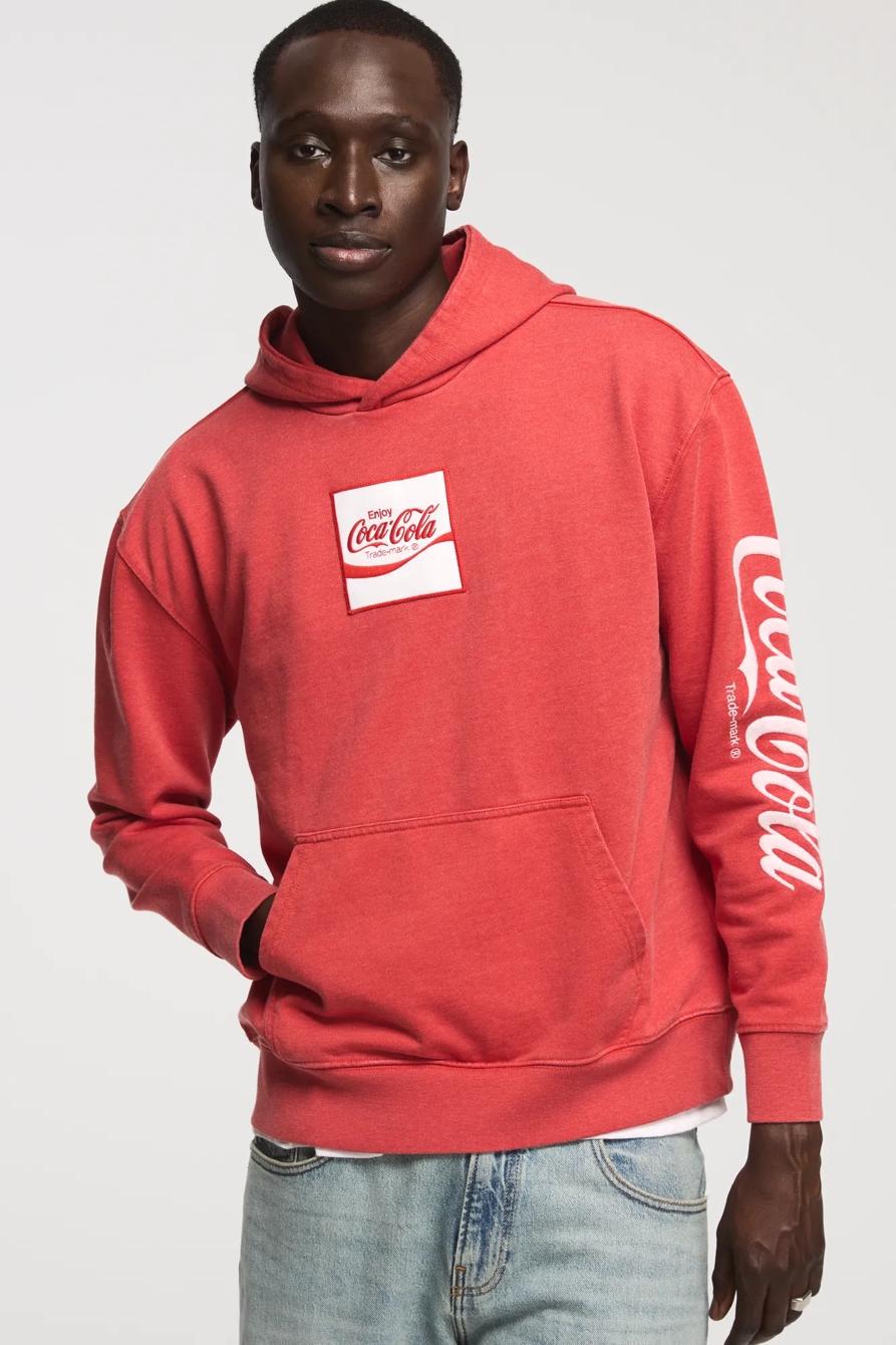 COCA-COLA LOGO HOODIE — FIERY RED — image 2