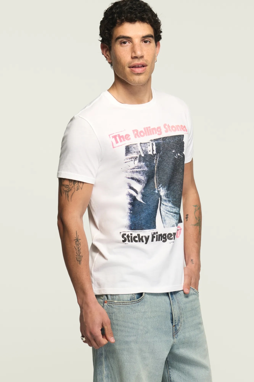 ROLLING STONES STICKY FINGERS TEE — BRIGHT WHITE — image 4